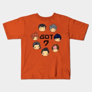 got7 full personel character Kids T-Shirt